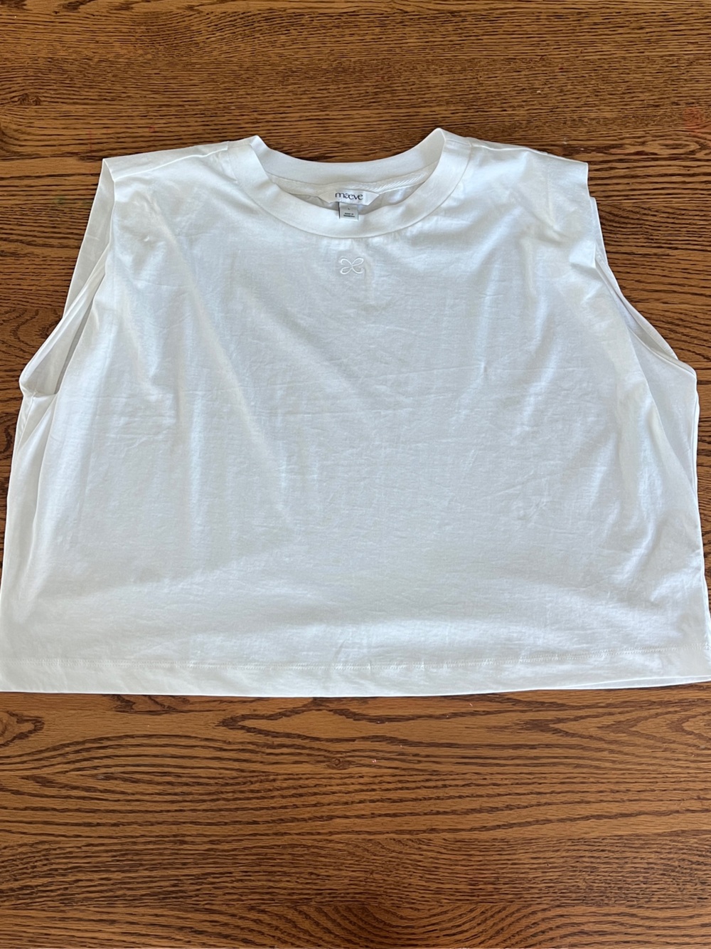 Maeve Women’s White Boxy Crop Tank